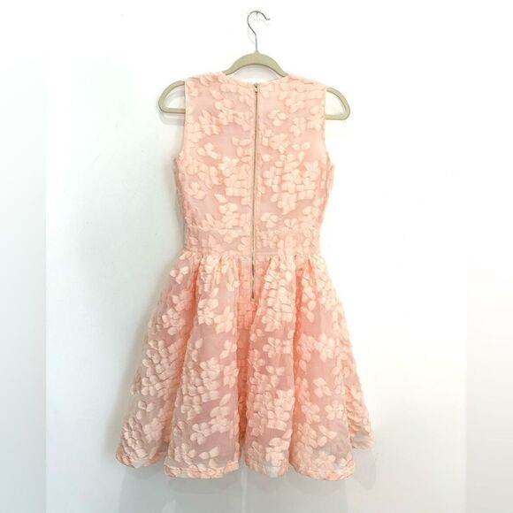 MAJE Rex flared fil coupé gazar mini dress - Picture 6 of 11